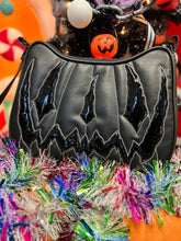 Load image into Gallery viewer, Hand crafted Hades Crossbody handbag black and Black patent