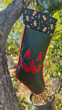 Load image into Gallery viewer, Creepmas Stockings with goodies : Red and Green Happy
