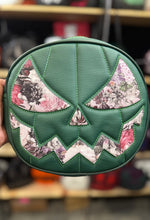 Load image into Gallery viewer, Hand Crafted : Mean Face Green and vintage floral