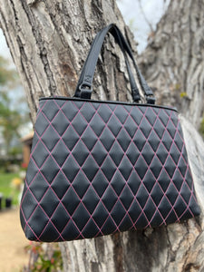 Summerween Tote bag Black and Glitter pink