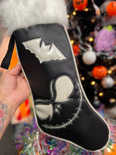 Load image into Gallery viewer, Creepmas Stocking Bundle: White Glitter Jack Stocking