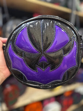 Load image into Gallery viewer, Handcrafted Small Glitter Black with purple glitter  Bat mouth: