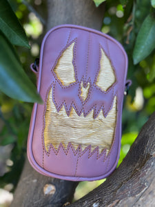 Handcrafted: Side Bag Mauve and Gold