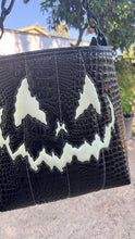 Load image into Gallery viewer, Hand Crafted La Araña Black Croc and Glow in the Dark