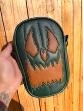 Load image into Gallery viewer, Handcrafted: Side Bag Forest Green and Camel brown