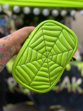 Load image into Gallery viewer, Handcrafted: Side Bag spiderweb Lime Green