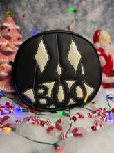 Load image into Gallery viewer, Handcrafted - BOO! Face Black and white glitter