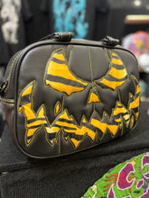 Load image into Gallery viewer, Hand Crafted : Mean Scarface Pumpkin Handbag black and tiger print