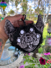Load image into Gallery viewer, Cursed Bat Plush coin bag with clip