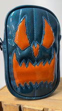Load image into Gallery viewer, Handcrafted: Side Bag Teal Glitter and Orange Glitter