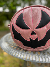 Load image into Gallery viewer, Hand Crafted Bat Mouth: Pink Glitter and Black