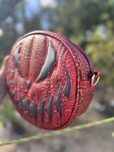 Load image into Gallery viewer, Hand Crafted: Bad Company Pumpkin Red Croc with patent black