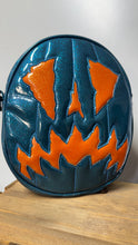 Load image into Gallery viewer, Handcrafted - Scaredy Cat teal glitter and Orange Glitter