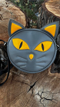 Load image into Gallery viewer, Hand Crafted Kitten Bag Black and yellow