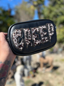 Hand Crafted : small square Bag CREEP Leopard