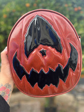 Load image into Gallery viewer, Handcrafted Rotten Egg Oval: Red Glitter and patent