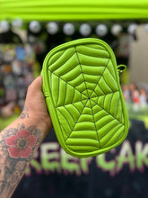 Load image into Gallery viewer, Handcrafted: Side Bag spiderweb Lime Green