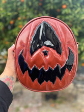 Load image into Gallery viewer, Handcrafted Rotten Egg Oval: Red Glitter and patent