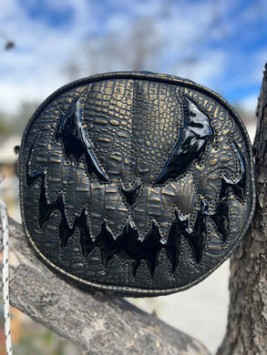 Hand Crafted: Bad Company Pumpkin Black Croc with patent black