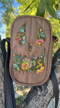 Load image into Gallery viewer, Handcrafted: Side Bag Brown and floral