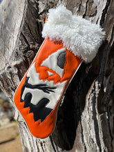 Load image into Gallery viewer, Creepmas Stocking: Orange Graveyard Scene
