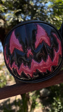 Load image into Gallery viewer, Handcrafted Stark Raving Bag: Glitter Black &amp; hot pink Glitter