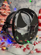 Load image into Gallery viewer, Hand Crafted : Mean Face clear Concert bag with black face