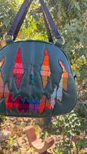 Load image into Gallery viewer, Handcrafted Too Bad Pumpkin bag/ Green and Autumn Flannel