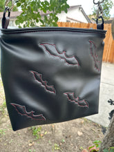 Load image into Gallery viewer, Handcrafted La Araña Bat tote Red