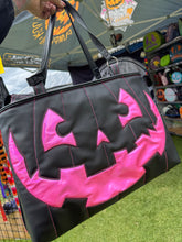 Load image into Gallery viewer, Summerween Tote bag Black and Hot Pink