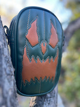 Load image into Gallery viewer, Handcrafted: Side Bag Forest Green and Camel brown