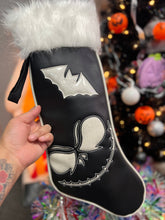 Load image into Gallery viewer, Creepmas Stocking Bundle: White Glitter Jack Stocking