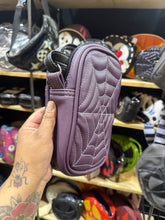 Load image into Gallery viewer, Handcrafted: Side Bag spiderweb Purple