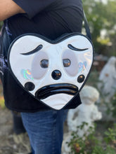 Load image into Gallery viewer, Handcrafted Double sided Clown Heart Bag Black and White- Pre Order