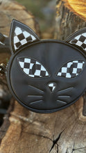 Load image into Gallery viewer, Hand Crafted Kitten Bag Black and checkered