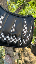 Load image into Gallery viewer, Hand crafted Hades Crossbody handbag Black and Checkered