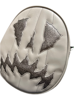 Load image into Gallery viewer, SALE Handcrafted Scaredy Cat Bag: Grey and Granite Grey