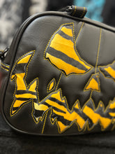 Load image into Gallery viewer, Hand Crafted : Mean Scarface Pumpkin Handbag black and tiger print