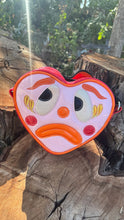 Load image into Gallery viewer, Hand Crafted: Sad Clown Heart- Pink with Orange