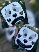 Load image into Gallery viewer, Handcrafted Double sided Square Clown Black and White -Pre Order
