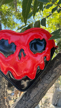 Load image into Gallery viewer, Handcrafted Mad for You Poisonous Heart Bag: Patent Black &amp; Matte Black