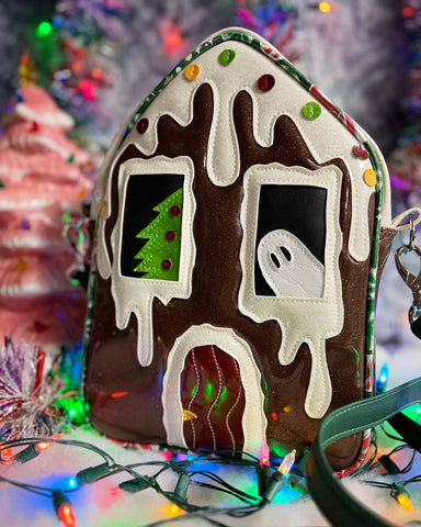 Handcrafted Haunted Gingerbread House