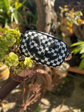 Load image into Gallery viewer, Handcrafted Belt bag : Black and White Checkered