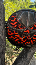 Load image into Gallery viewer, Hand Crafted Bat Mouth: Black glitter and Orange Bats