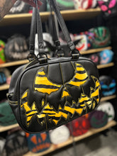 Load image into Gallery viewer, Hand Crafted : Mean Scarface Pumpkin Handbag black and tiger print