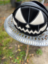 Load image into Gallery viewer, Hand Crafted : SMALL Mean Face Black and White Glitter