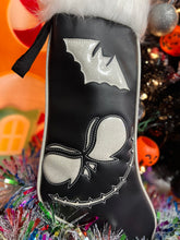 Load image into Gallery viewer, Creepmas Stocking Bundle: White Glitter Jack Stocking