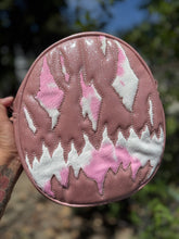 Load image into Gallery viewer, Handcrafted We Stay Creepy Bag: Pink Glitter and Strawberry milk pink Cow print