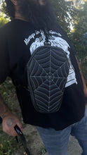 Load image into Gallery viewer, Handcrafted Spiderweb Coffin sling bag-Black