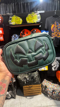 Load image into Gallery viewer, Handcrafted Happy square Bag: Green and Black